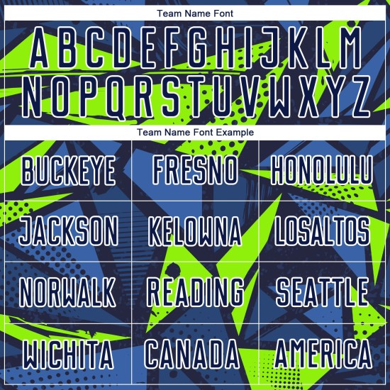 Maillot de football personnalisé bleu marine/vert fluo par sublimation Maillot de football personnalisé bleu marine/vert fluo par sublimation